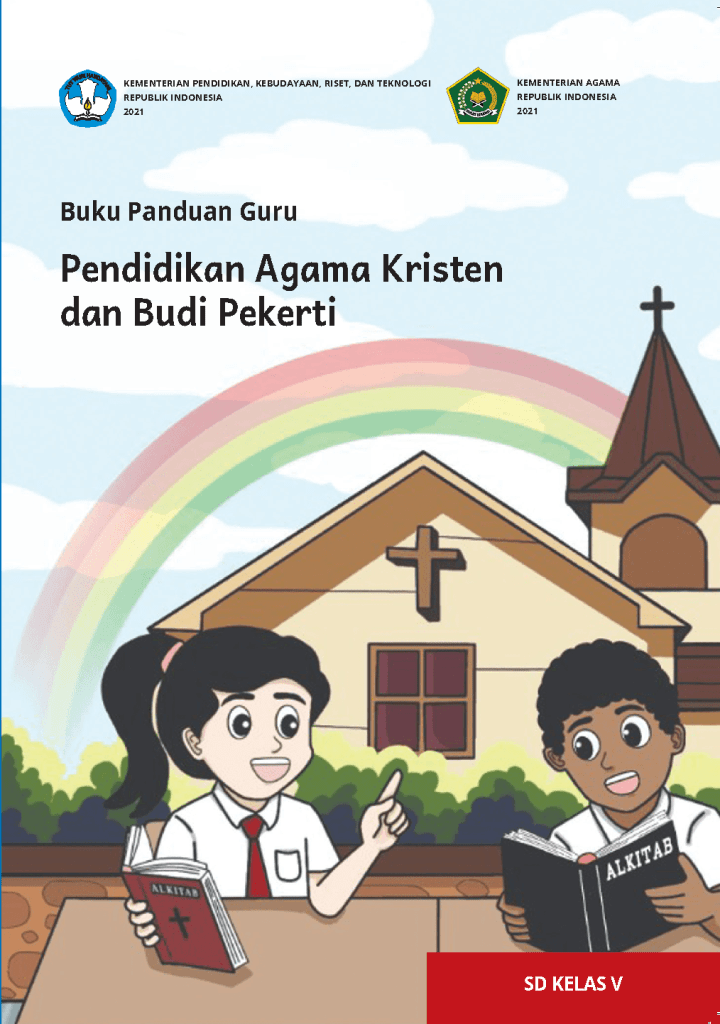 Cover Buku Panduan Guru Pendidikan Agama Kristen dan Budi Pekerti untuk SD Kelas V