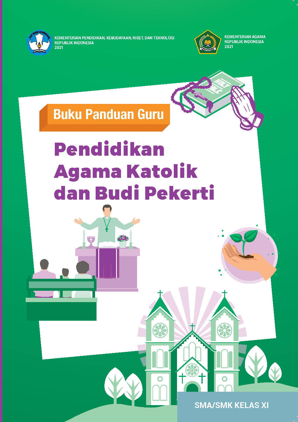 Cover Buku Panduan Guru Pendidikan Agama Katolik dan Budi Pekerti untuk SMA/SMK Kelas XI