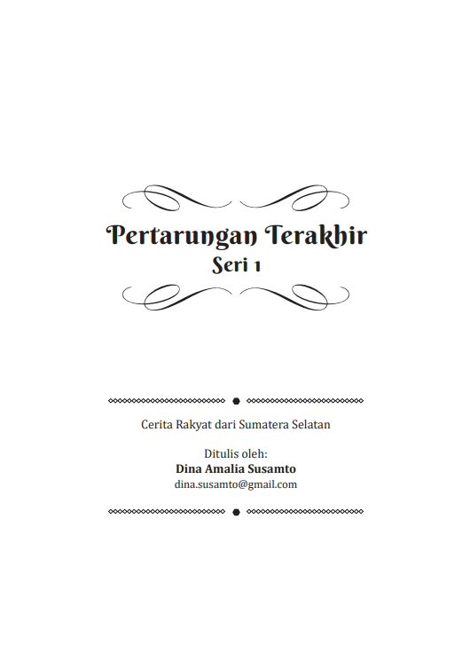 Cover Pertarungan Terakhir Seri 1