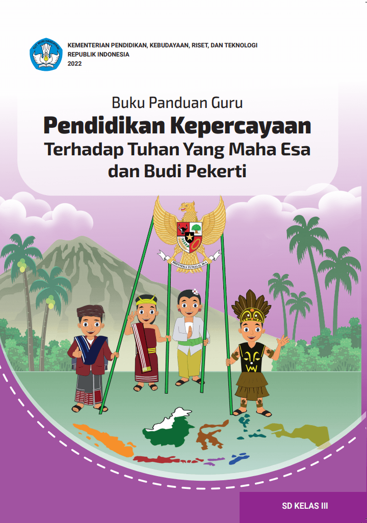 Cover Buku Panduan Guru Pendidikan Kepercayaan Terhadap Tuhan Yang Maha Esa dan Budi Pekerti untuk SD Kelas III