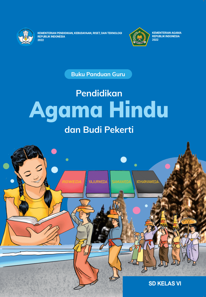Cover Buku Panduan Guru Pendidikan Agama Hindu dan Budi Pekerti untuk SD Kelas VI
