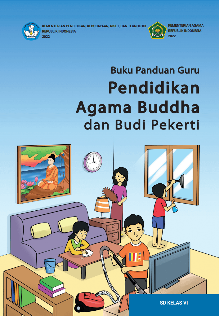 Cover Buku Panduan Guru Pendidikan Agama Buddha dan Budi Pekerti untuk SD Kelas VI