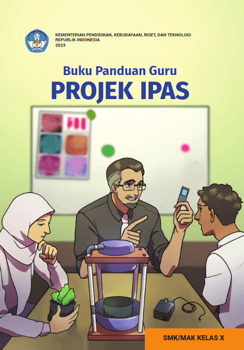 Cover Buku Panduan Guru Projek IPAS untuk SMK/MAK Kelas X