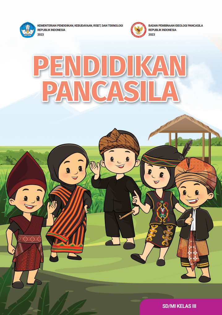 Cover Pendidikan Pancasila untuk SD/MI Kelas III