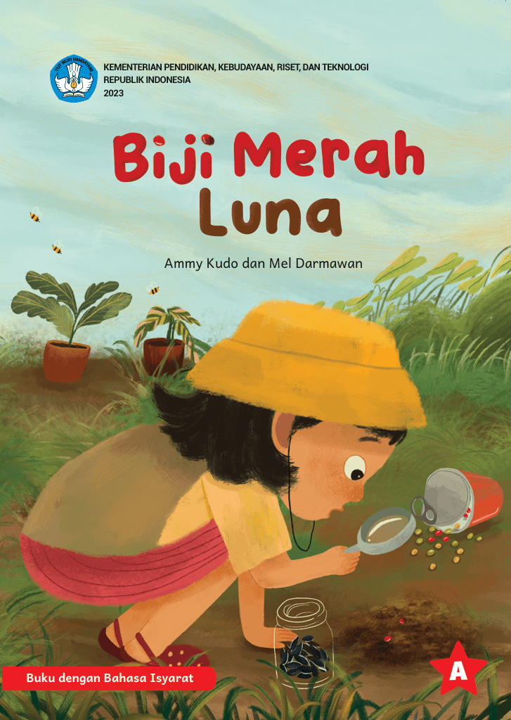 Cover Biji Merah Luna (Edisi Buku dengan Bahasa Isyarat)