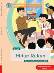 Cover Buku Guru Tema 1 kelas II Hidup Rukun