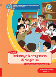 Cover Buku Guru Kelas IV Tema 7 indahnya keragaman di negeriku