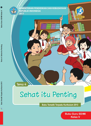 Cover Buku Guru Kelas VTema 4 Sehat itu Penting