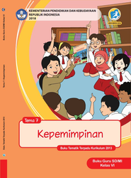 Cover Buku Guru Kelas VI Tema 7 Kepemimpinan