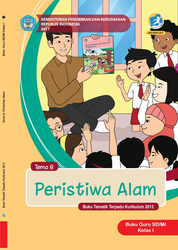Cover Buku Guru kelas I Tema 8 Peristiwa Alam