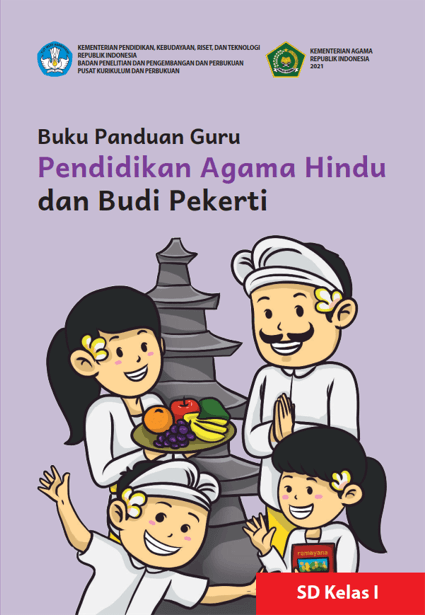 Cover Buku Panduan Guru Pendidikan Agama Hindu dan Budi Pekerti untuk SD Kelas I